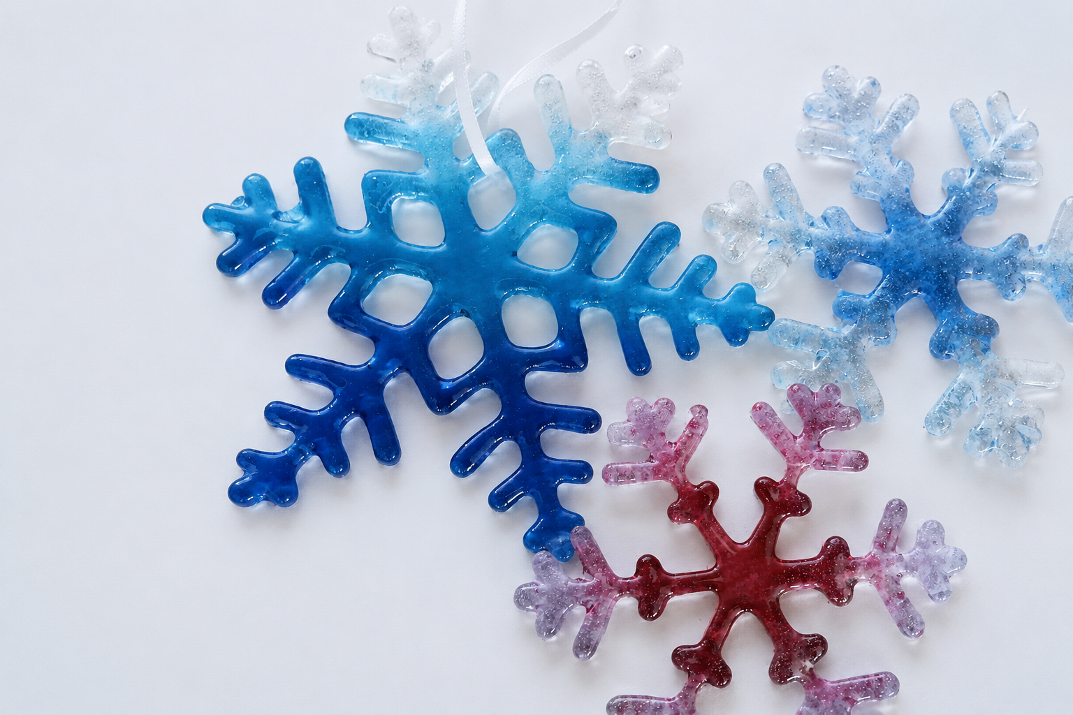 Handcrafted snowflake artwork